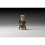 Islamic Smokey Quartz Crystal Kohl Pot