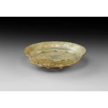 Roman Green Glass Bowl