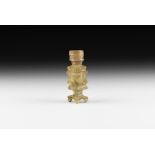 Western Asiatic Sassanian Cut Glass Perfume Bottle