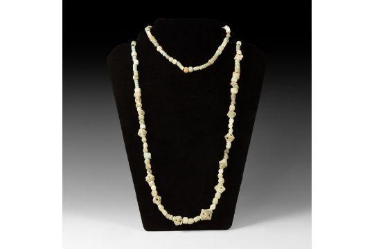 Western Asiatic Modelled Faience Bead Necklace