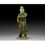 Chinese Ming Style Glazed Statuette