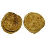 Ancient Byzantine Coins - Justin I - Gold Victory Tremissis