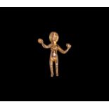 Etruscan Style Gold Votive Figure