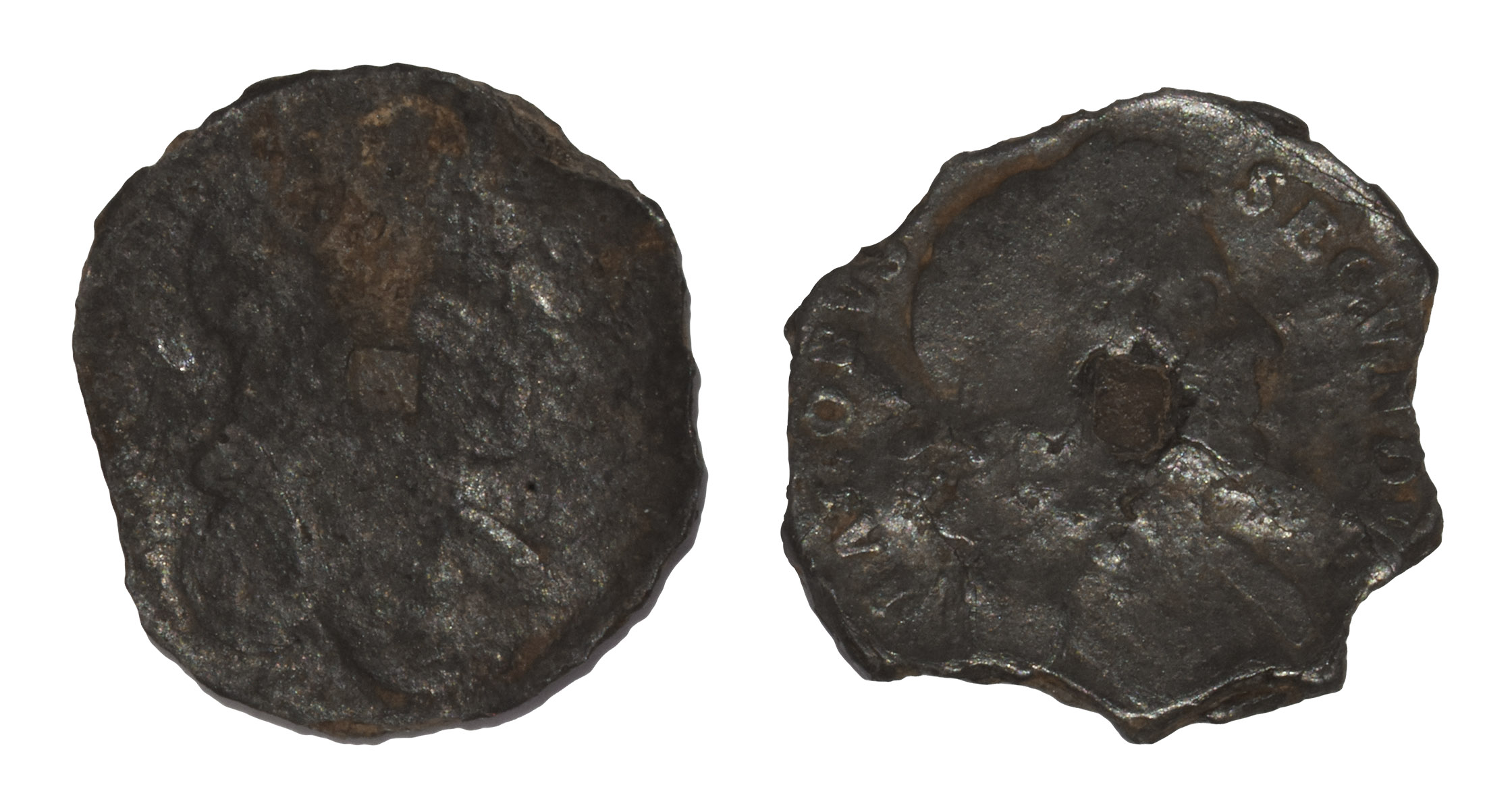 English Milled Coins - James II - Tin Halfpennies [2]