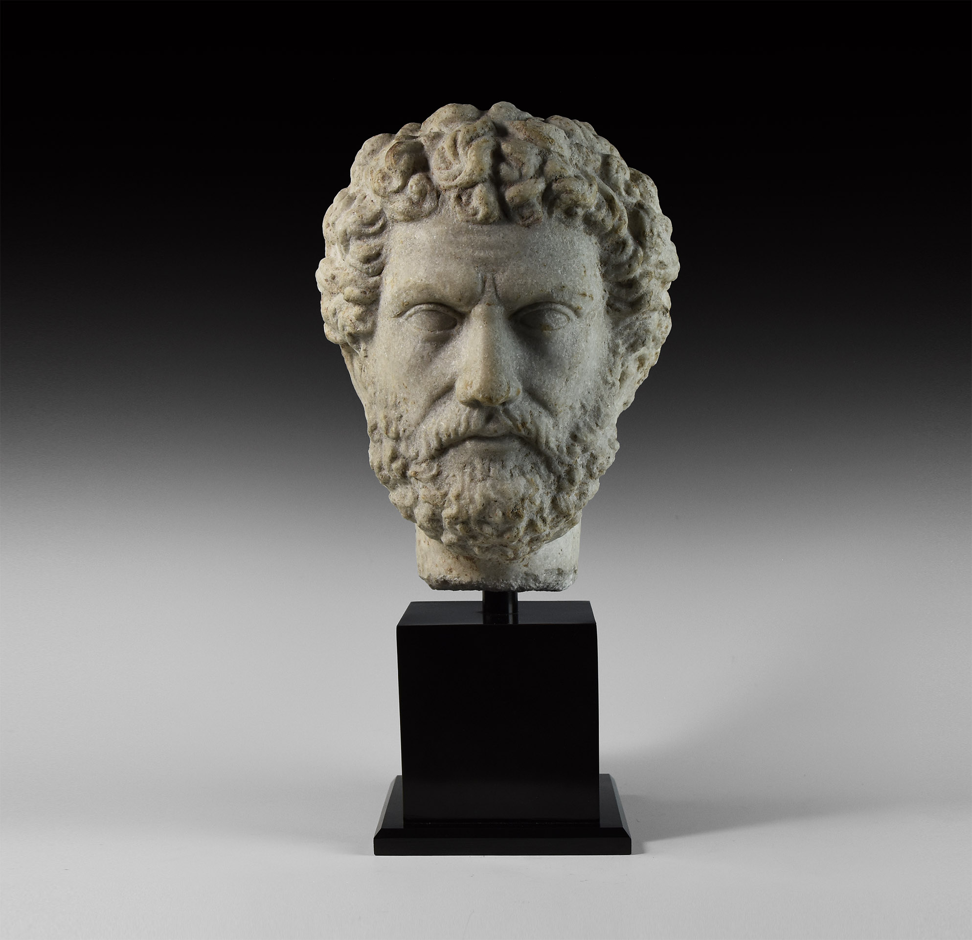 Roman Marble Head of Antoninus Pius