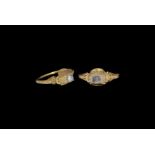 Elizabethan Gold Ring with Pyramid Diamond