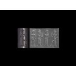 Old Babylonian Cylinder Seal with Lamma