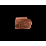 Roman Red Ware Fragment with Life of Achilles