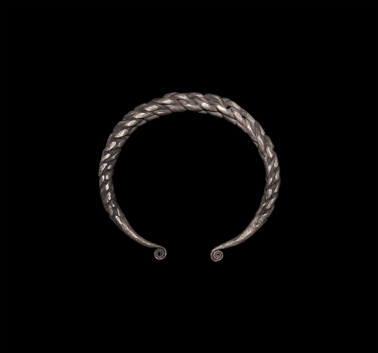 Viking Silver Plaited Bracelet