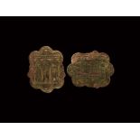 Medieval Gilt Double-Sided Badge