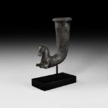 Greek Silver Horse Rhyton