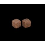 Roman Bone Dice Pair