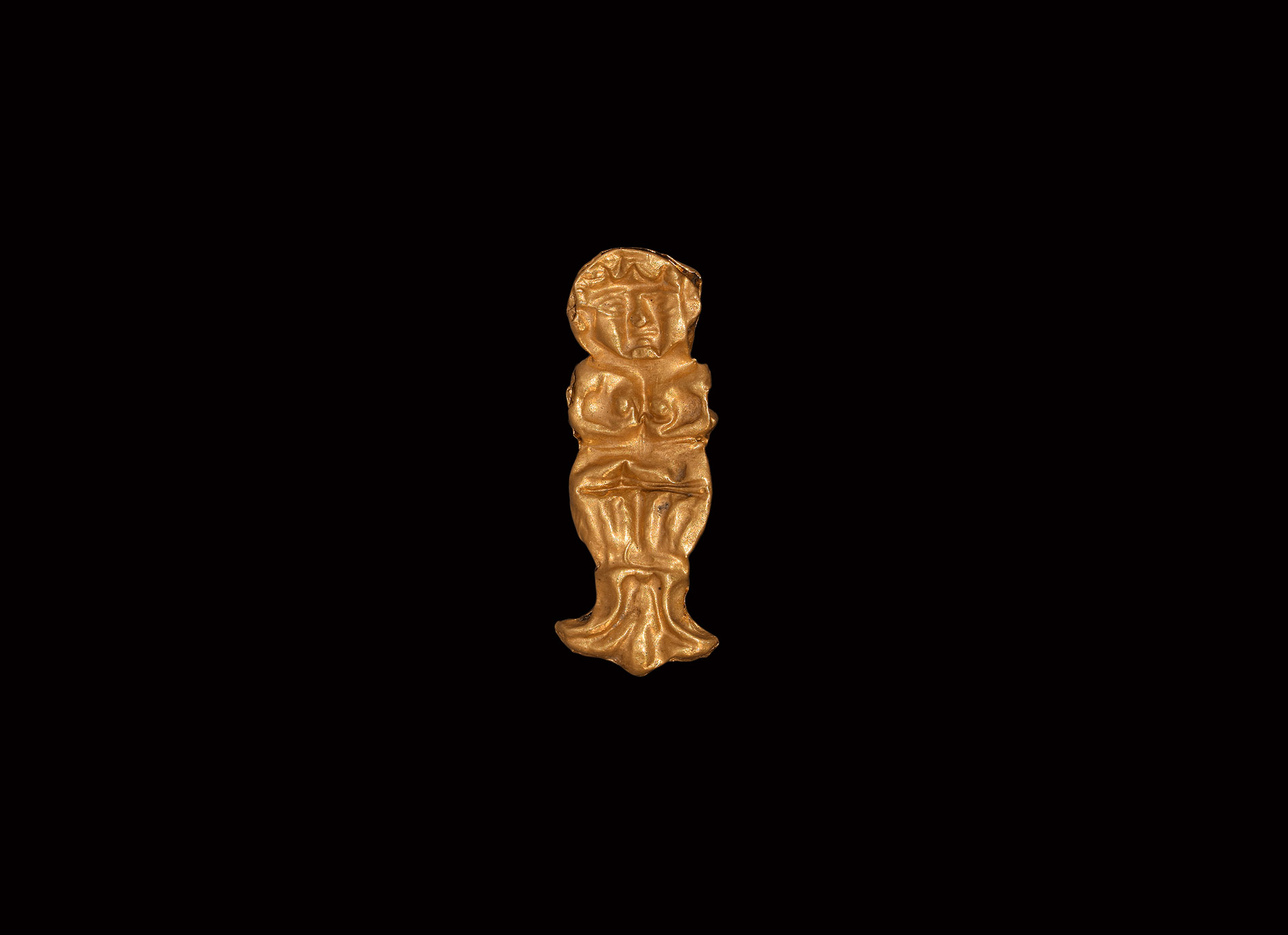 Greek Gold Mermaid Pendant