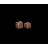 Roman Bone Dice Pair