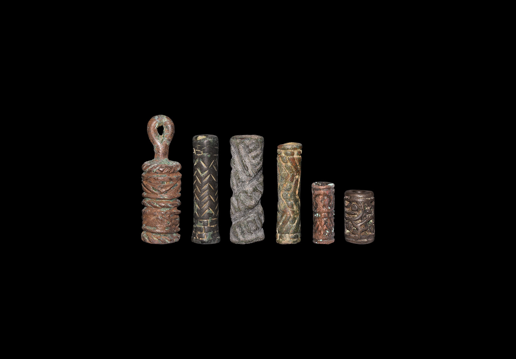 Western Asiatic Bronze Cylinder Seal Collection