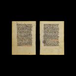 Medieval Metz Psalter Manuscript Page