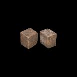 Roman Bone Dice Pair