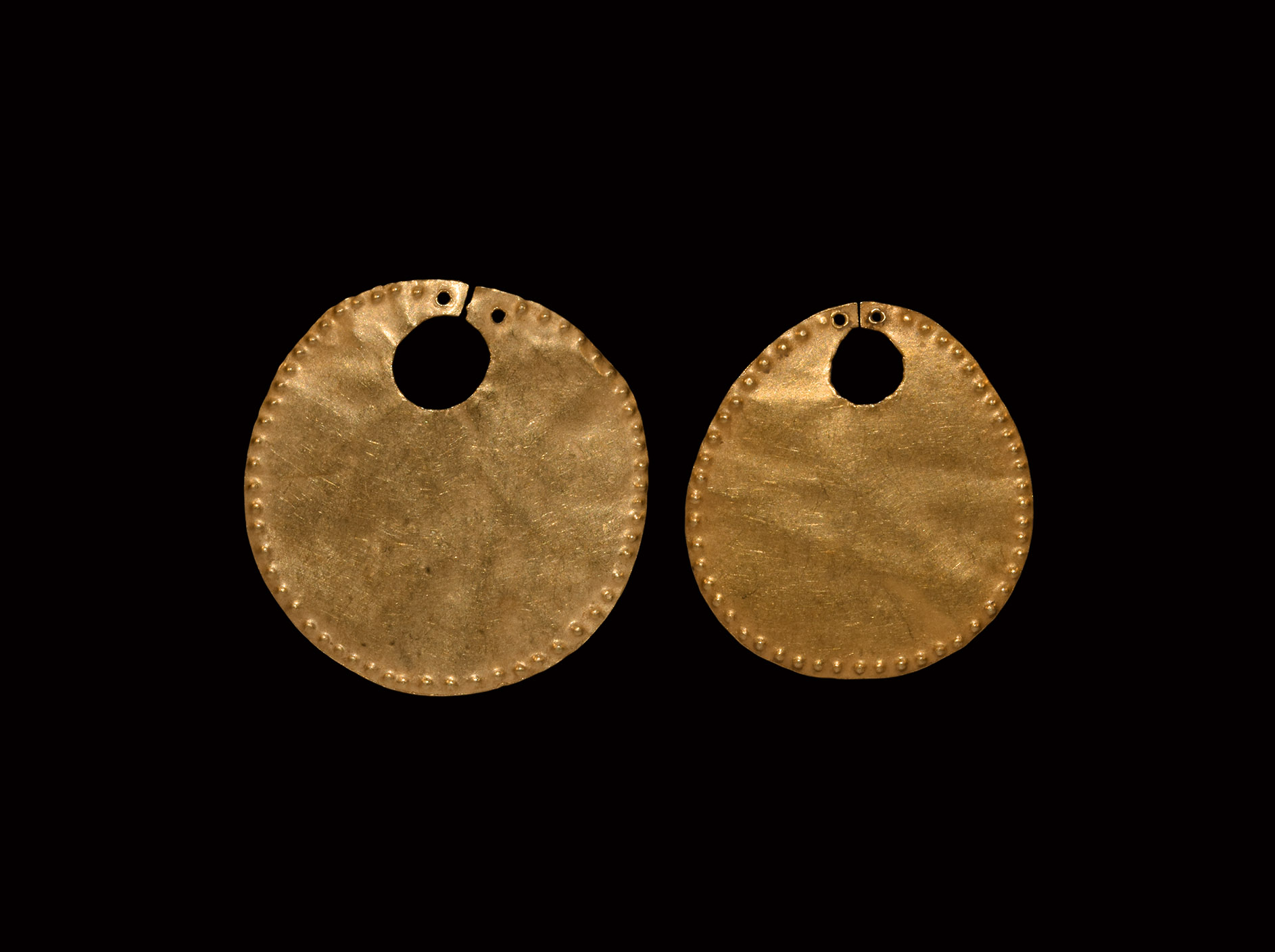 Egyptian Gold Earring Pair