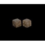 Roman Bone Dice Pair