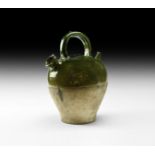 Far Eastern Green Glazed Pouring Vessel