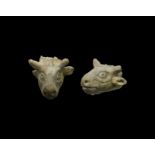 Roman Marble Head of a Bull