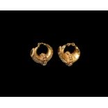 Roman Elaborate Gold Earring Pair