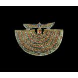 Egyptian Polychrome Cartonnage Collar