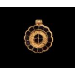 Merovingian Gold and Garnet Pendant