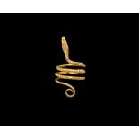 Egyptian Gold Snake Ring