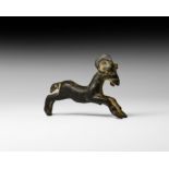 Western Asiatic Luristan Leaping Ram Statuette