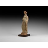 Large Greek Terracotta Taranto Figurine