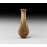 Egyptian Alabaster Piriform Vessel