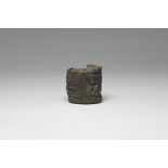 Western Asiatic Silver Bactrian Cylinder Seal