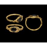 Late Roman Gold Bracelet with Hercules Knot