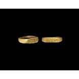 Roman Gold Ring with SITIO Inscription