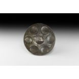 Western Asiatic Silver Bowl with Lotus Flowers