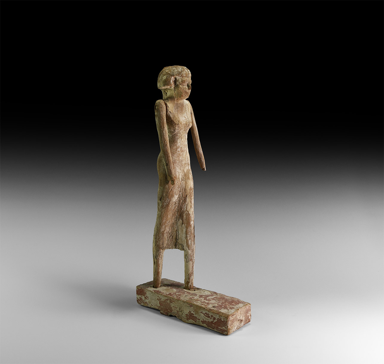 Egyptian Standing Wooden Figure