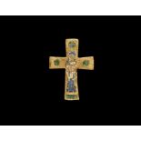 Byzantine Enamelled Gold Cross