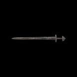 Viking Sword with Tri-Lobed Pommel