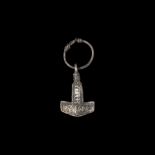 Viking Silver Thor's Hammer Pendant