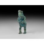 Islamic Turquoise Glazed Figural Vessel