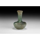 Large Roman Green Glass Vase