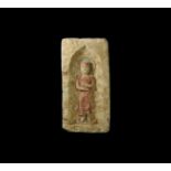 Chinese Brick with Nimbate Figure