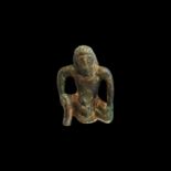 Gandharan Crouching Atlas Statuette