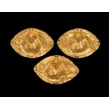 Roman Gold Appliqué with Busts Group