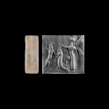 Western Asiatic Cylinder Seal with Contest Scene