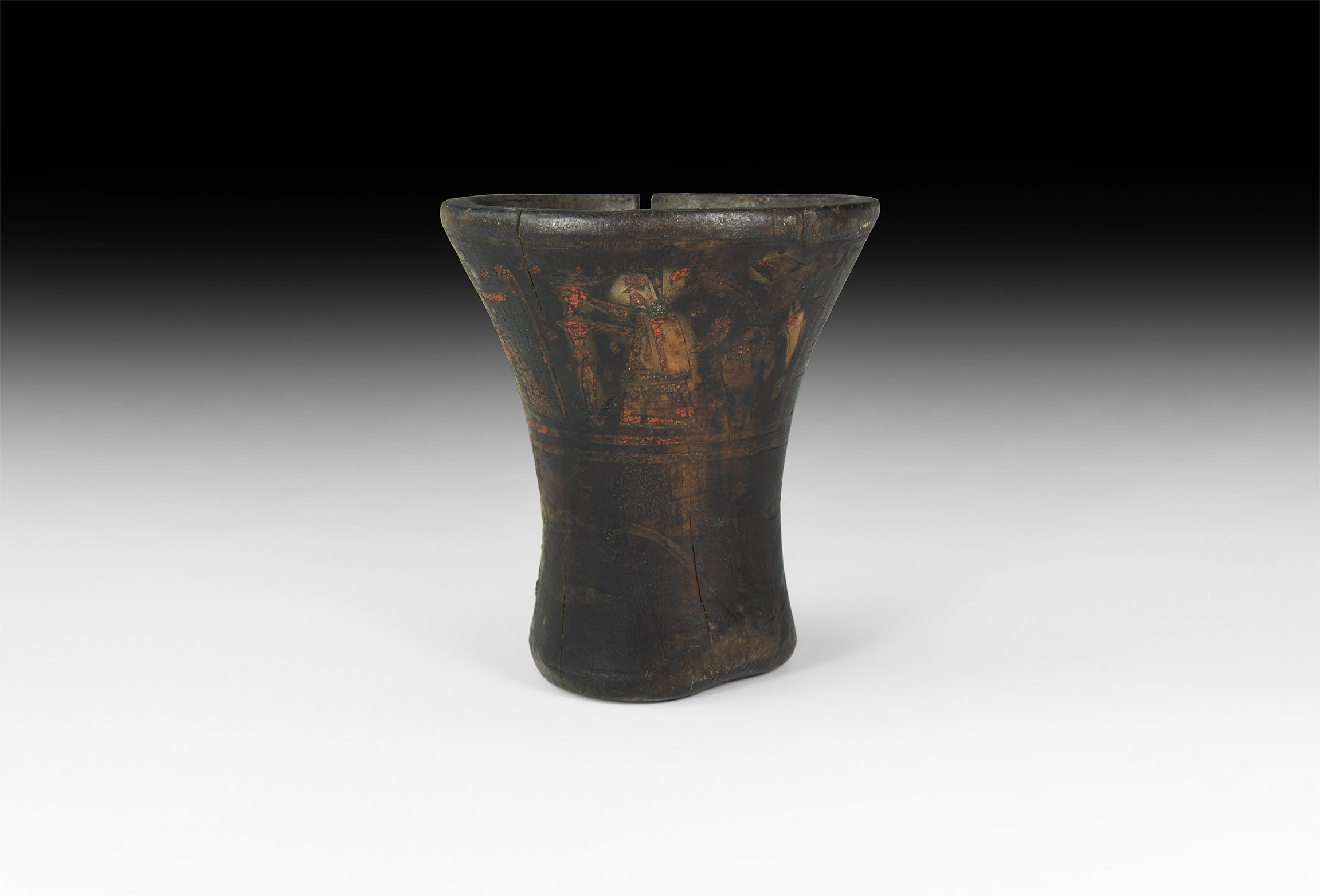 South American Peruvian Wooden Vessel