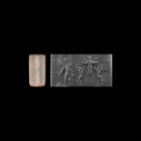 Western Asiatic Cylinder Seal with Presentation Scene