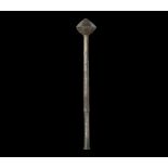 Medieval Ilkhanid Iron-Handled Mace