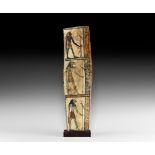 Romano-Egyptian Painted Wooden Panel